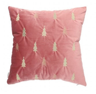 Vánoční polštář s výplní ARBA | vánoční stromek růžový | 45x45 cm | XM22 979976 Homla