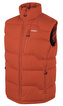 Pánská péřová vesta na zip Deep M dark orange - L