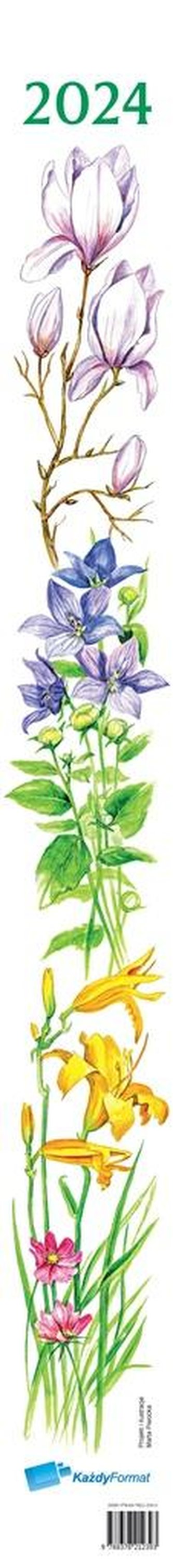 Kalendarz 2024 paskowy Kwiaty