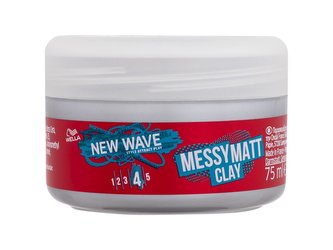 Wella New Wave Pro definici a tvar vlasů Messy Matt Clay 75 ml unisex