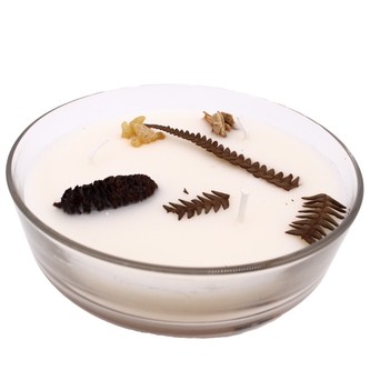 ARÔME Organická tříknotová svíčka 200g ve skle, Balsam Cedarwood