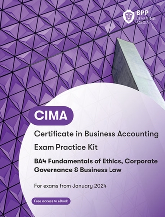 CIMA BA4 Fundamentals of Ethics, Corporate Governance and Business Law