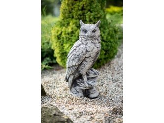 Zahradní betonová dekorace - Sova na kameni