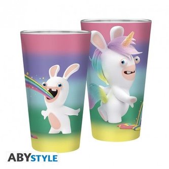 Sklenice Rainbow Rabbids (400 ml)