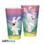Sklenice Rainbow Rabbids (400 ml)