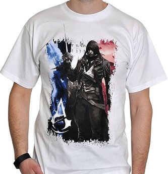 Tričko Assassins Creed Unity - Vlajka - vel. L, bílé