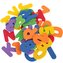 Pěnové puzzle sada velkých písmen a číslic do koupele (36 dílků)