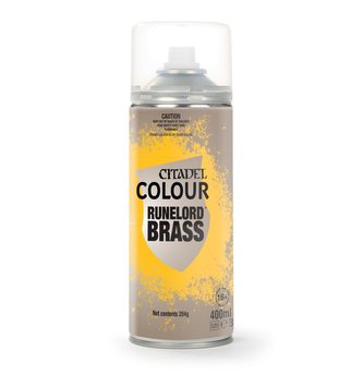 Barva ve spreji Citadel Runelord Brass - 400ml