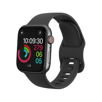 Tech-Protect Náhradní gumový řemínek ICONBAND pro Apple Watch 42/44mm, Černý