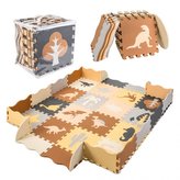 Pěnové puzzle na zem s dinosaury - 30 x 30 cm, 36ks