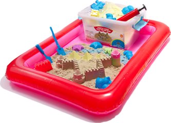 PlaySand Magický tekutý písek 2000g + formičky + pískoviště