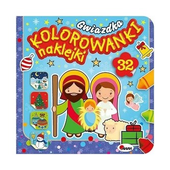 Kolorowanki naklejki Gwiazdka