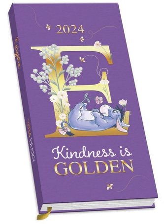 Diář 2024 Disney|Medvídek Pú: Oslík Ijáček (16,4 x 8,3 cm)