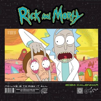 Oficiální nástěnný kalendář 2024: Rick and Morty s plakátem (SQ 30,5 x 30,5|61 cm)