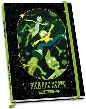 Diář 2024 Rick And Morty: Portal (A5 15,6 x 21,2 x 1,5 cm)