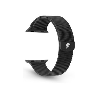 RhinoTech ocelový řemínek milánský tah pro Apple Watch 42 / 44 / 45mm černý