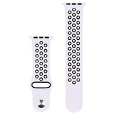 RhinoTech sportovní řemínek pro Apple Watch 38 / 40mm Světle růžovo-černá