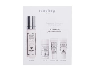 Sisley All Day All Year denní pleťový krém All Day All Year Essential Anti-Aging Protection 50 ml + odličovač tváře Eau Efficace Gentle Make-Up Remover 30 ml + krém na krk Neck Cream 10 ml + pleťová maska Hydra-Flash Formule Intensive 10 ml