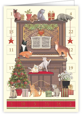 QUIRE PUBLISHING Přání adventní kalendář 6381 QP  - vánoční
