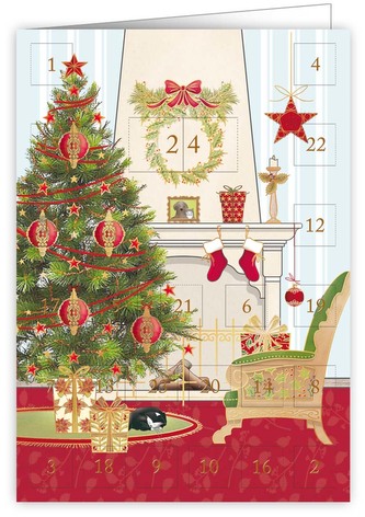 QUIRE PUBLISHING Přání adventní kalendář 6377 QP  - vánoční