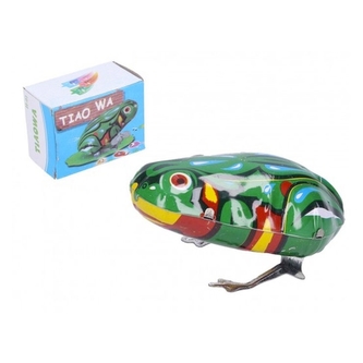 Retro Žába na klíček kovová