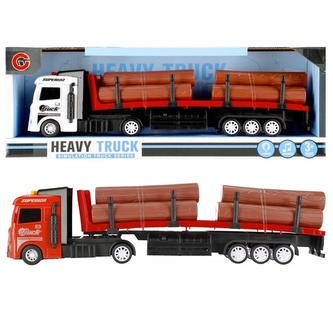 Kamion se dřevem - světlo zvuk