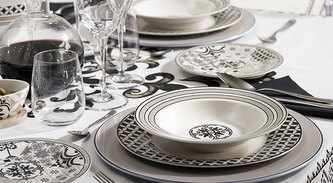 Jídelní 18-ti dílná porcelánová sada talířů ALHAMBRA BRANDANI
