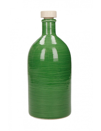 Láhev na olivový olej 500 ml Artiginale Verde Maiolica zelená BRANDANI