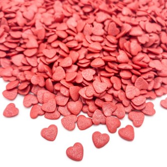 Happy sprinkles zdobení HEART - RED 500g
