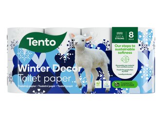Tento toaletní papír zimní edice, 3vrstvý 8 ks