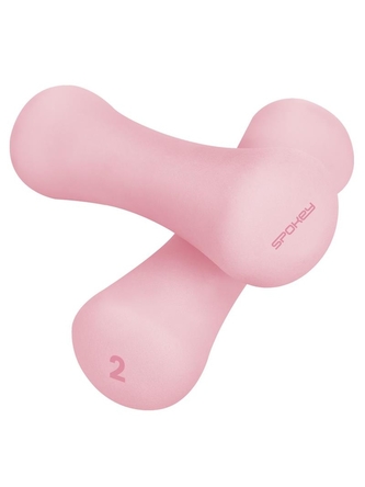 Spokey - Bone sada neoprenových činek 2 x 2kg růžové