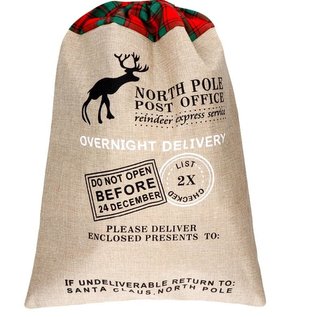 Worek Mikołaja jutowy 50x70cm