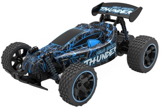 RC terénní auto buggy 1:18 LUMINOUS RACING 2,4GHz - MODRÉ