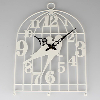 Kovové závěsné hodiny - ptáčci, 1/10