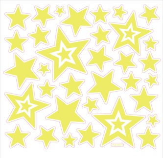 Svítící samolepky na zeď - Hvězdy