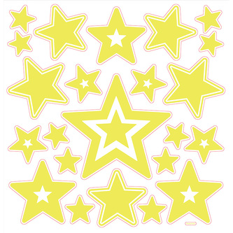 SPARKYS - Svítící samolepky na zeď 3D - HVĚZDY