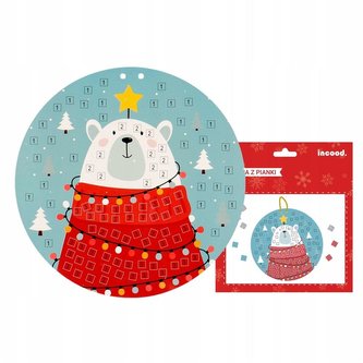 Zestaw kreatywny Mozaika Świąteczny miś polarny