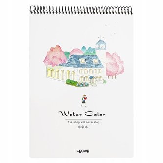 Szkicownik na spirali A4/24K budynek z wieżą