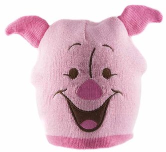 Zimní čepice s ušima Disney|Winnie The Pooh|Medvídek Pú: Piglet Face (univerzální)