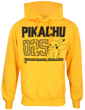 Pánská mikina Pokémon: Pikachu Line Art (S) žlutá bavlna