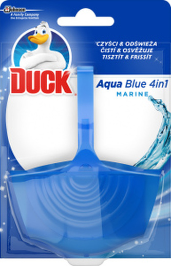 Duck 3v1 Aqua Blue efekt modré vody, WC závěsný čistič, 40 g