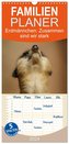 Familienplaner 2024 - Erdmännchen: Zusammen sind wir stark mit 5 Spalten (Wandkalender, 21 x 45 cm) CALVENDO