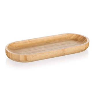 BANQUET Talíř servírovací oválný BRILLANTE Bamboo 20 x 8,5 x 2 cm