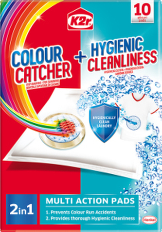 K2R 2v1 Colour Catcher & Hygienic CleanLiness sáčky do pračky, 10 ks