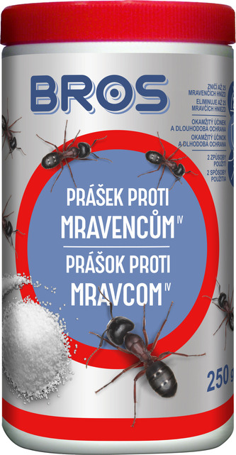 Bros hubení mravenců, prášek proti mravencům, 250 g