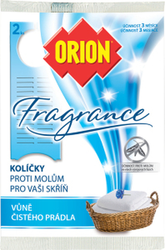 Orion Fragrance Kolíčky proti molům vůně čistého prádla 2 ks