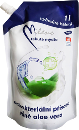 Miléne Aloe Vera tekuté antibakteriální mýdlo, náplň 1 l