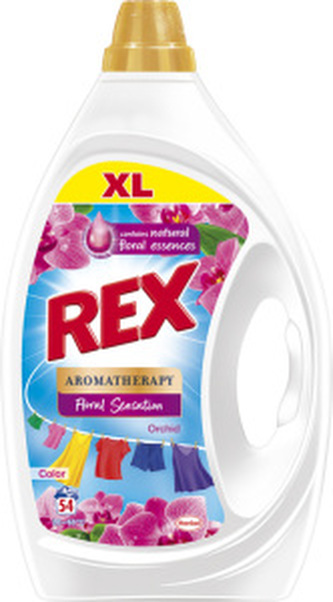 Rex prací gel Aromatherapy Orchid Color 54 praní, 2,45 l