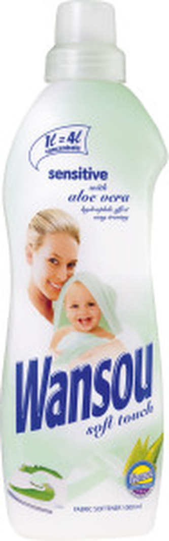 Wansou Sensitive, aviváž koncentrovaná, 40 dávek praní, 1 l