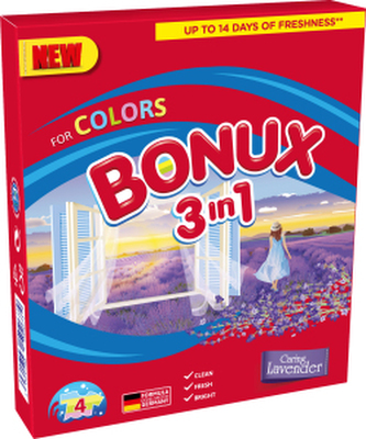 Bonux Color Caring Lavender prací prášek, 4 praní, 300 g